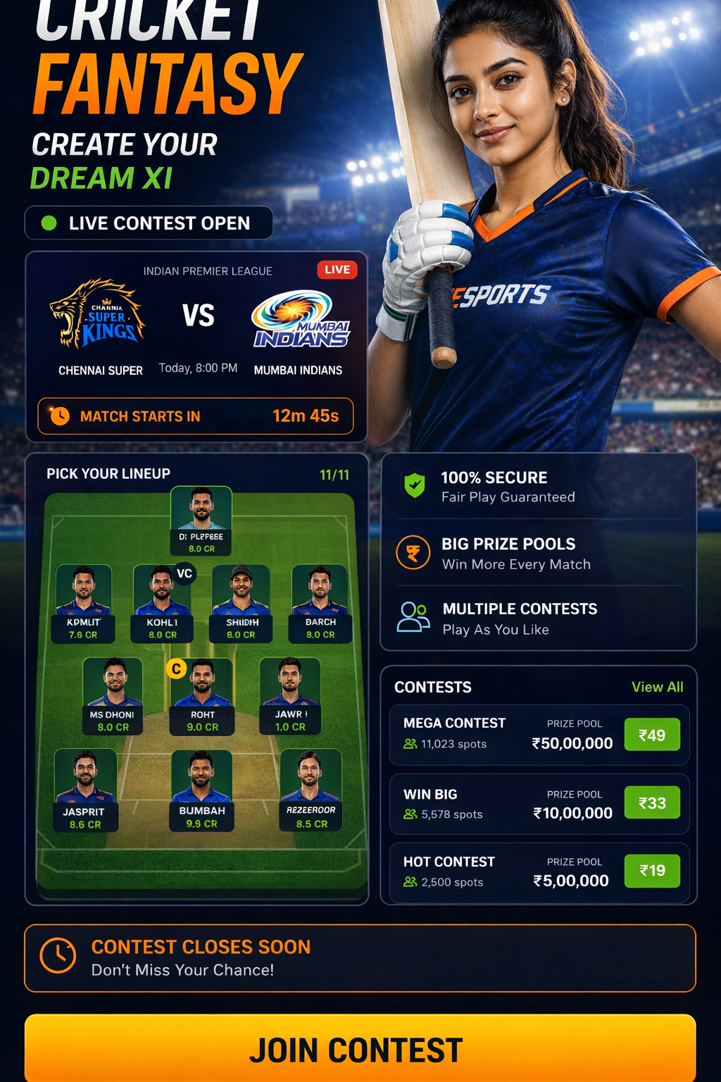 Fantasy APK Download cricket matchday visual