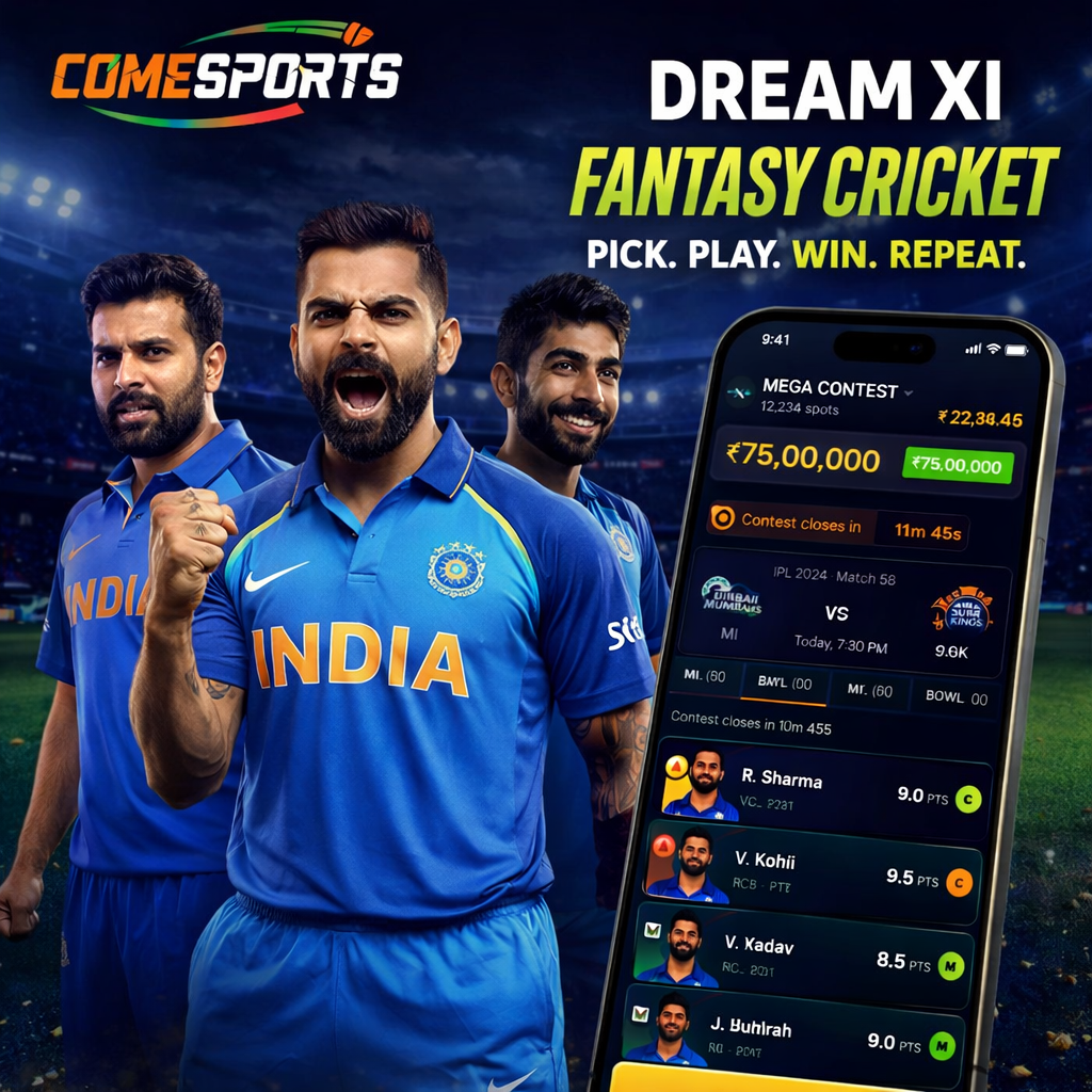 Fantasy APK Download fantasy cricket and India team visual